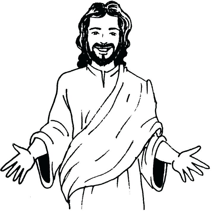 714x718 Free Jesus Coloring Pages Face Colouring Pages Free Printable