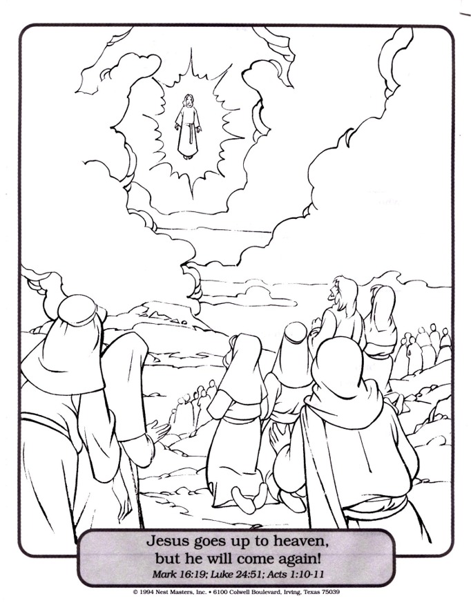 682x873 Jesus Ascension Coloring Page
