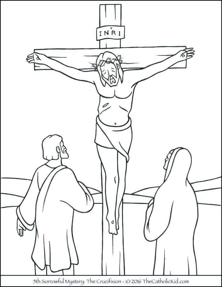 730x945 Coloring Pages About Jesus Crucifixion Coloring Pages Sorrowful