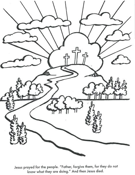 469x608 Bible Coloring Page The Crucifixion Bible Coloring Page For Kids