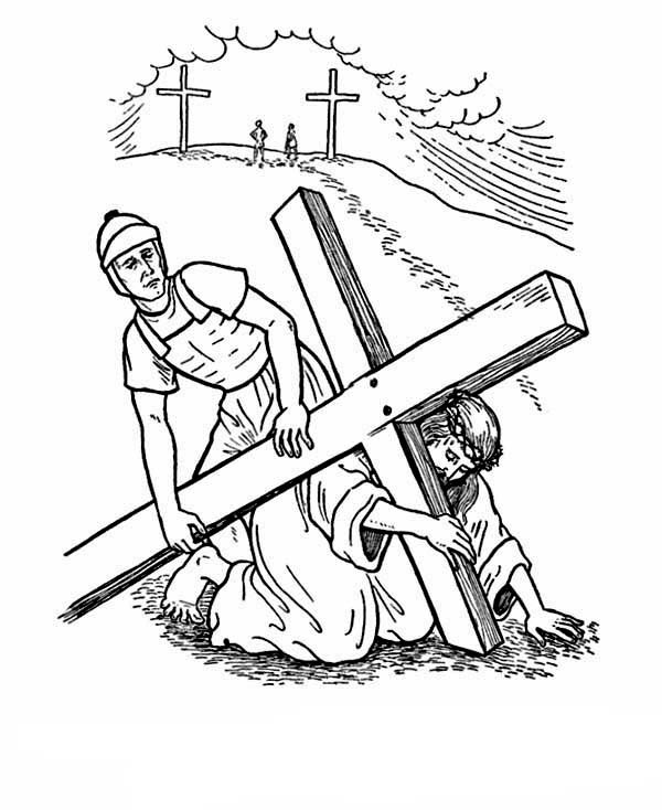 600x734 Good Friday Coloring Pages Jesus Easter Story Batch Coloring
