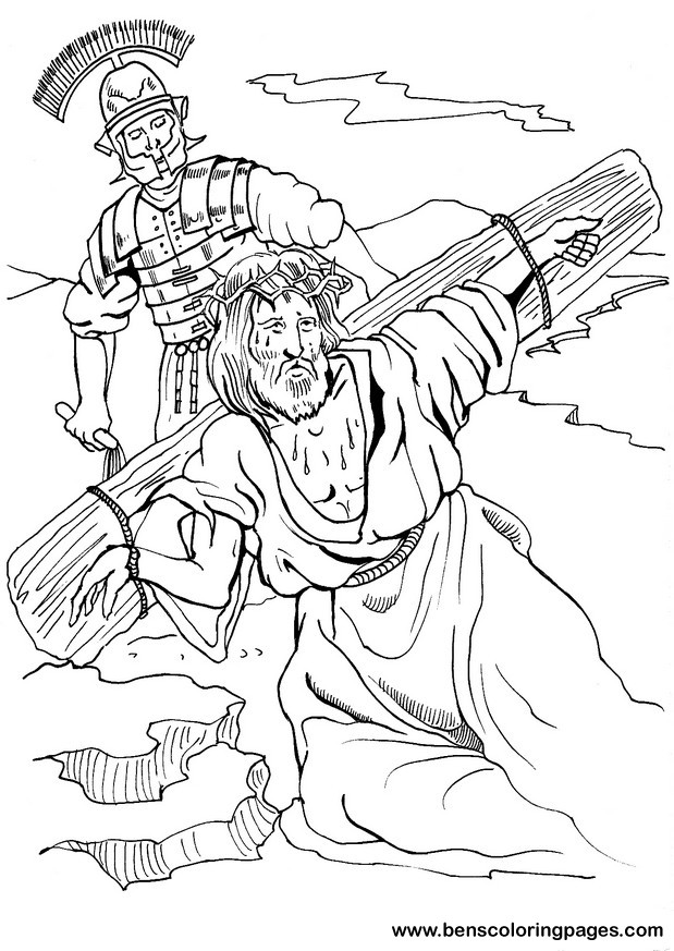 619x873 Coloring Pages Jesus Crown Of Thorns. Religious Easter Coloring