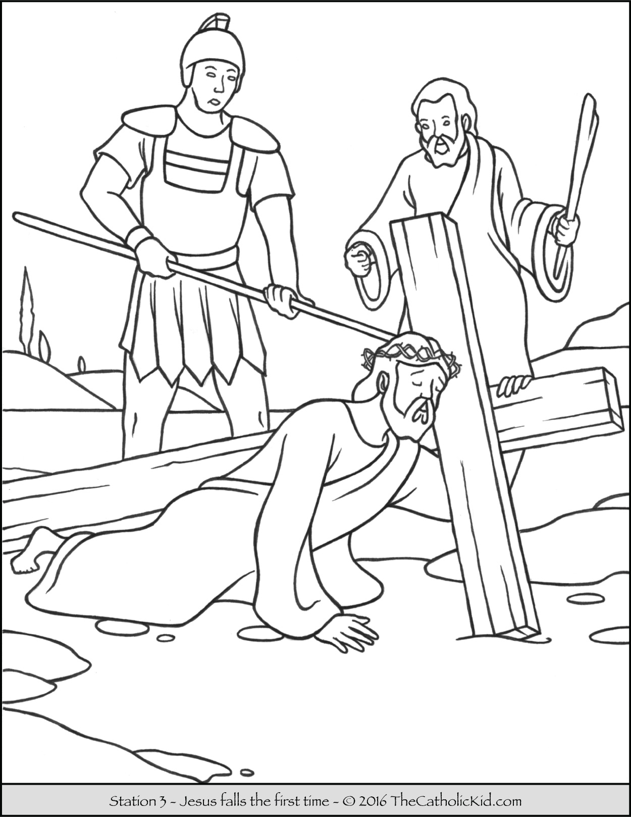 1250x1618 Eleventh Station Jesus Is Nailed To The Cross Coloring Page Click