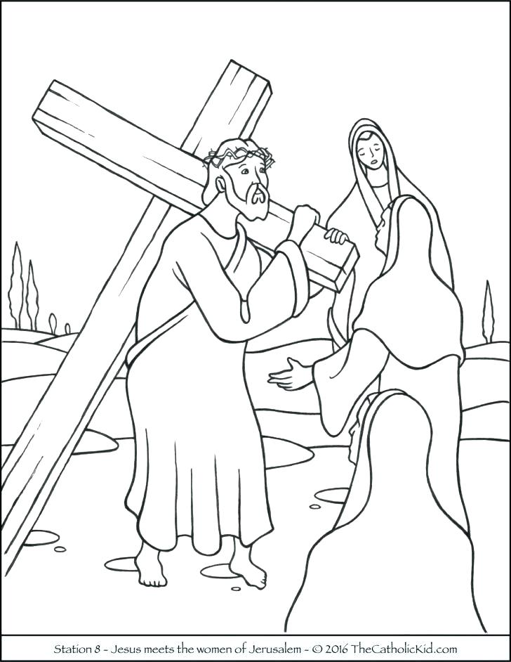 728x942 Jesus On The Cross Coloring Page Free Printable Cross Coloring