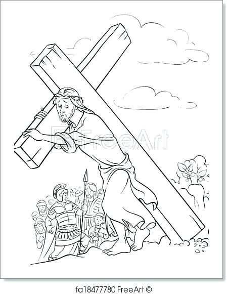 451x581 Jesus On The Cross Coloring Pages Coloring Pages Of On The Cross
