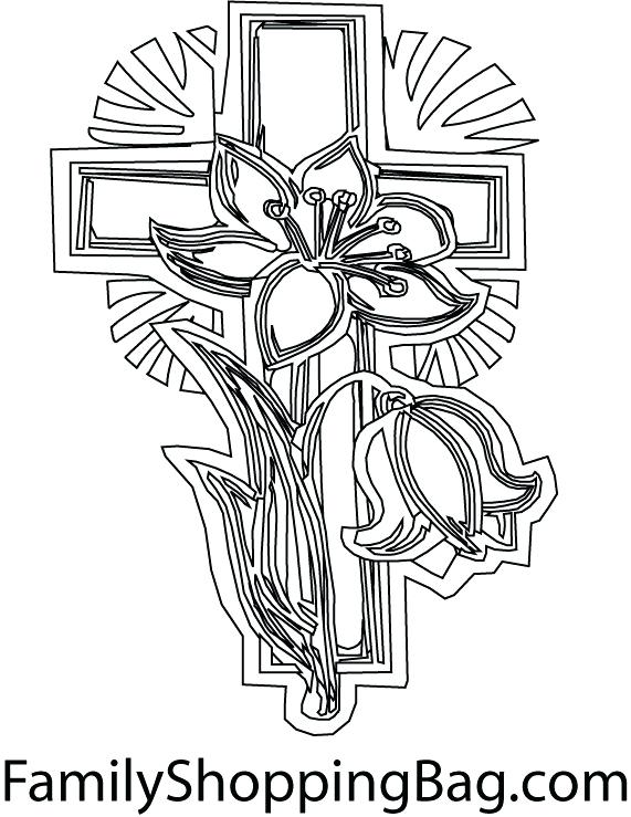 571x739 Cross Coloring Pictures Coloring Pages Crosses Jesus Died On