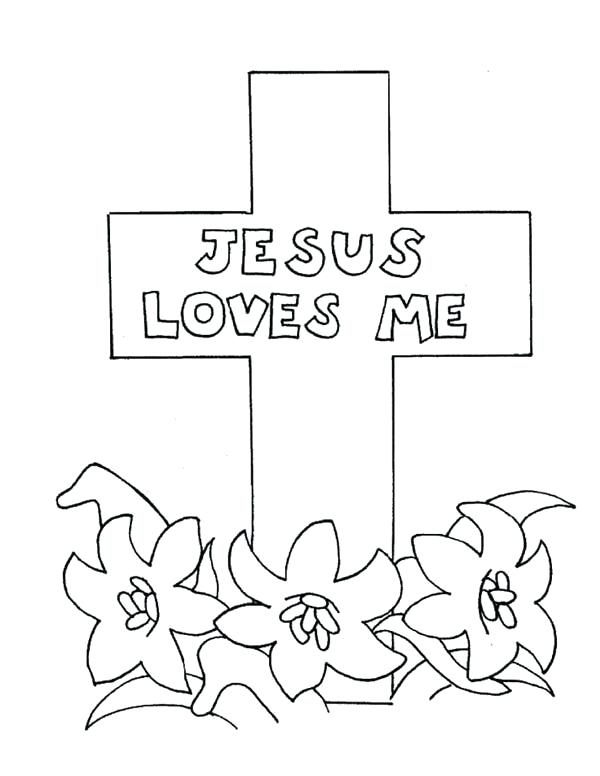 600x776 Cross Coloring Pictures Jesus Cross Coloring Pictures