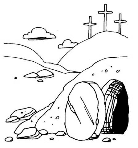 448x480 Free Clipart Jesus Empty Tomb