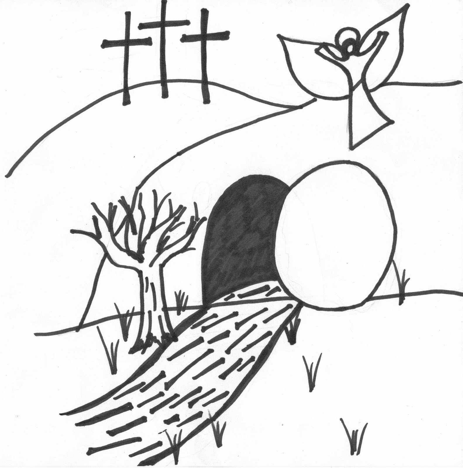1583x1600 Best Of Jesus Empty Tomb Coloring Pages