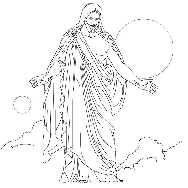 600x600 Jesus Is Risen Coloring Page Coloring Pages For Religious Bible