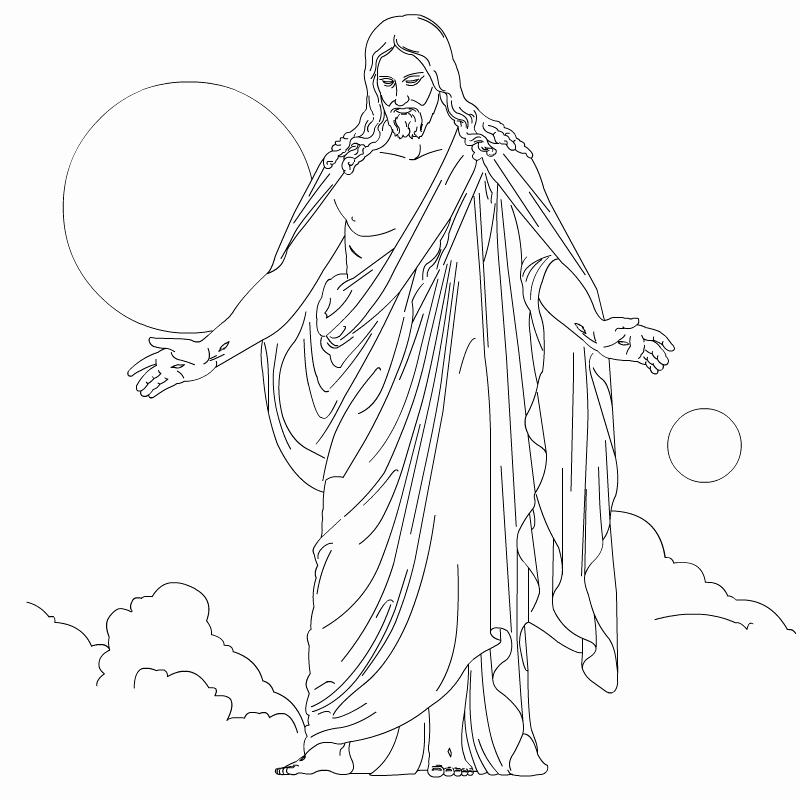 800x800 Jesus Resurrection Coloring Pages Fun Time