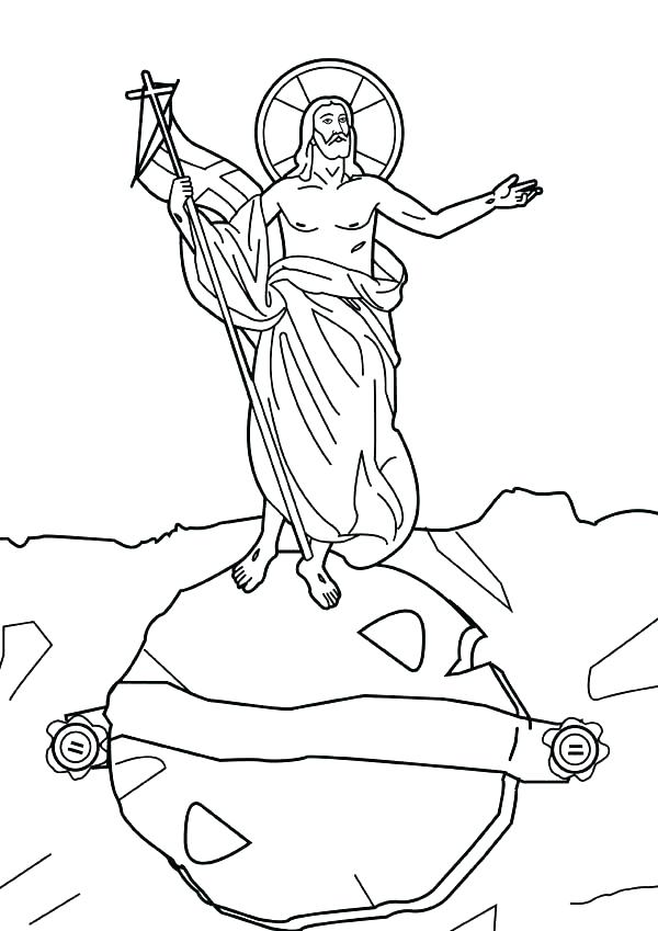 600x849 Resurrection Of Jesus Coloring Pages Is The Light Of The World