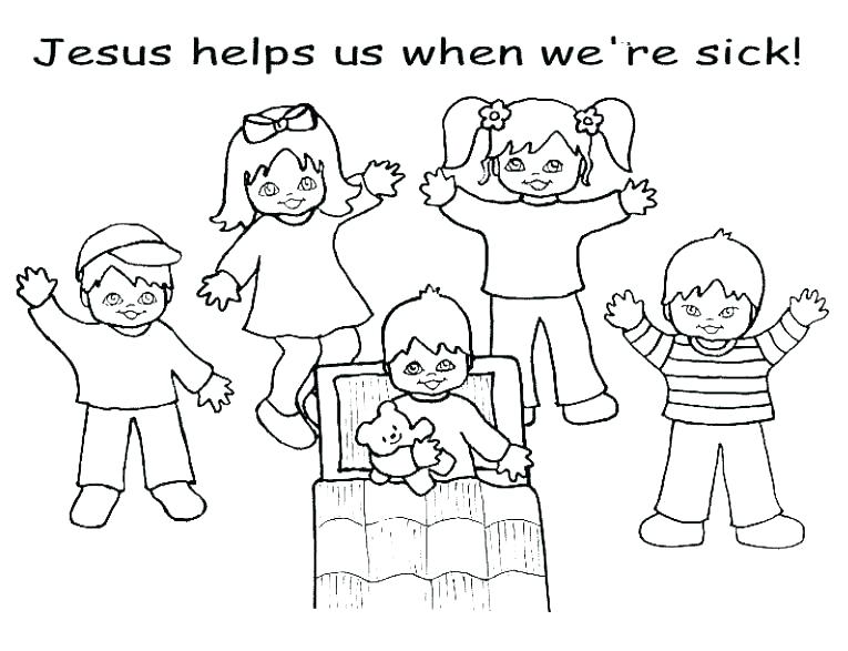 765x587 Jairus Daughter Coloring Page Heals Daughter Coloring Page Heals