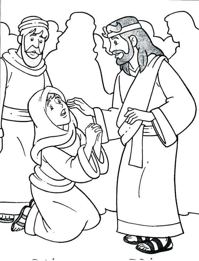 640x840 Jesus Heals Blind Bartimaeus Coloring Page Heals Coloring Page