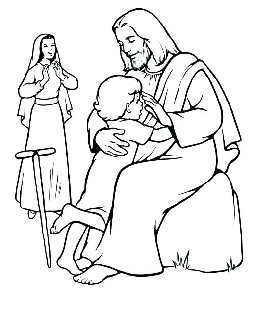520x636 Jesus Heals Blind Man Coloring Page Blind Man Coloring Page
