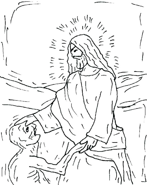 625x785 Jesus Heals The Paralytic Coloring Page Heals Coloring Page Heals