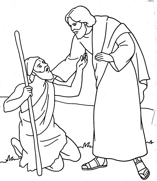640x740 Jesus Heals Bartimaeus Coloring Page Jesus Heals Blind Bartimaeus