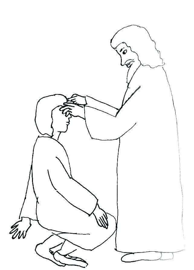 642x893 Jesus Heals A Blind Man Coloring Page Heals The Blind Man Coloring