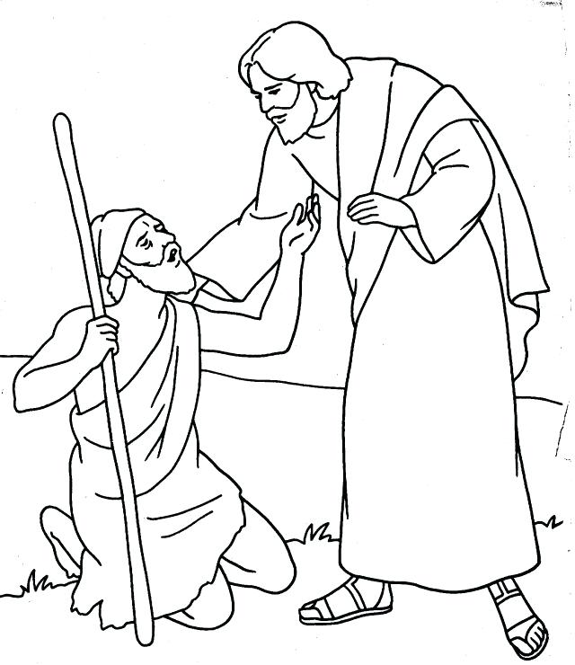 640x740 Jesus Heals The Trend Jesus Heals The Blind Man Coloring Page
