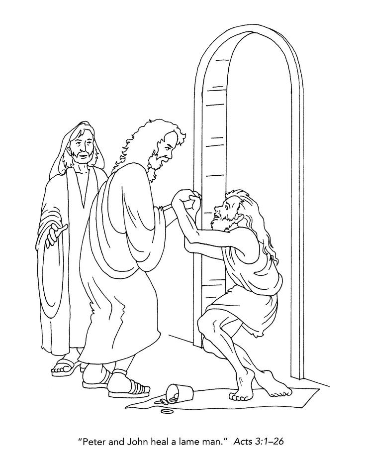 736x950 Jesus Heals A Paralyzed Man Coloring Page Awesome 7 Best Acts 3 1