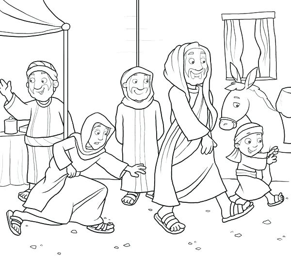 600x536 Jesus Heals A Paralyzed Man Coloring Page Heals Paralyzed Man