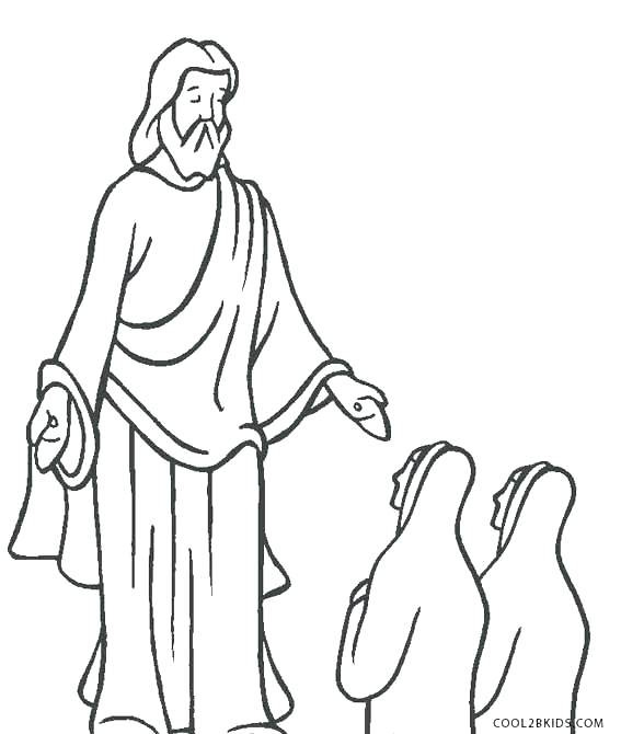 567x670 Jesus Heals Blind Man Coloring Page Heals A Paralytic Coloring