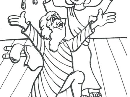 440x330 Jesus Heals The Paralytic Coloring Page The Paralyzed Man Bible