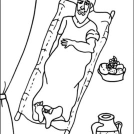 268x268 Coloring Page Of Jesus Healing The Paralytic Archives
