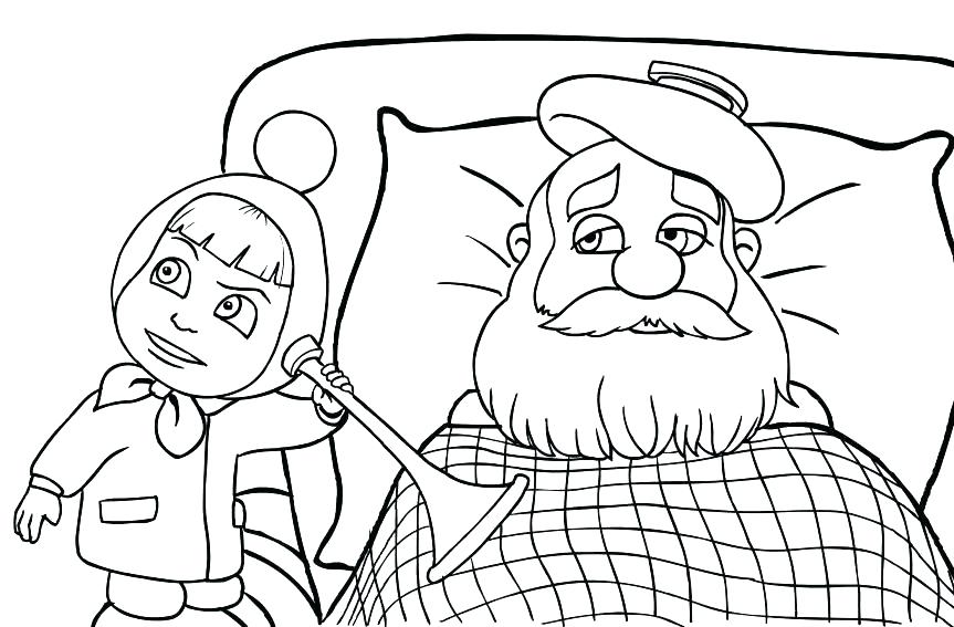 863x567 Sick Coloring Pages Hospital Taking Care Of Sick Girl At Hospital