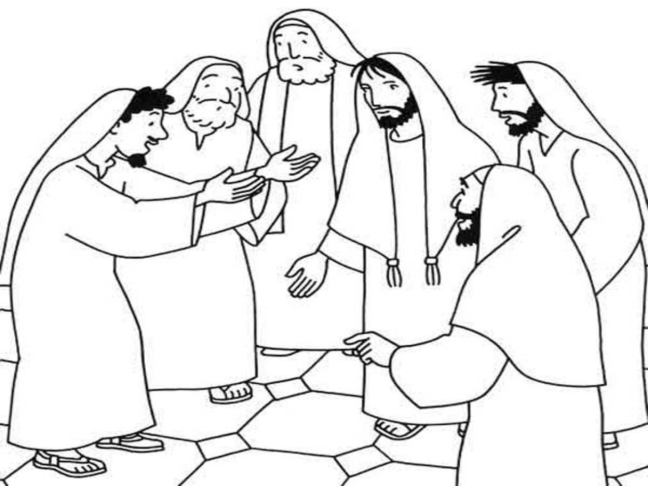 1280x960 Sick Person Coloring Page Miracles Of Jesus Heals