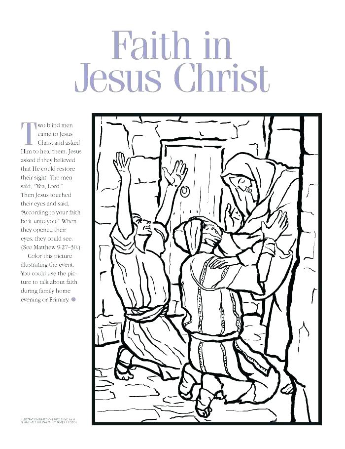 700x909 Healing Coloring Pages Healing Coloring Pages Heals A Blind Man