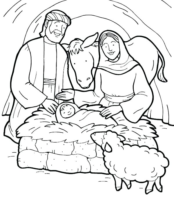 600x680 Baby Jesus Coloring Pages Baby Online Coloring Printable Baby