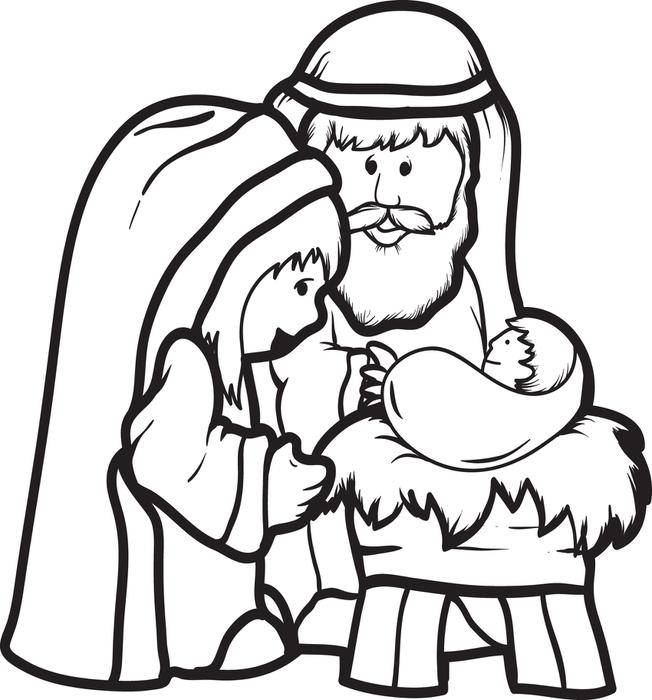 652x700 Coloring Pages Baby Jesus Ba Jesus Christmas Coloring Pages Free