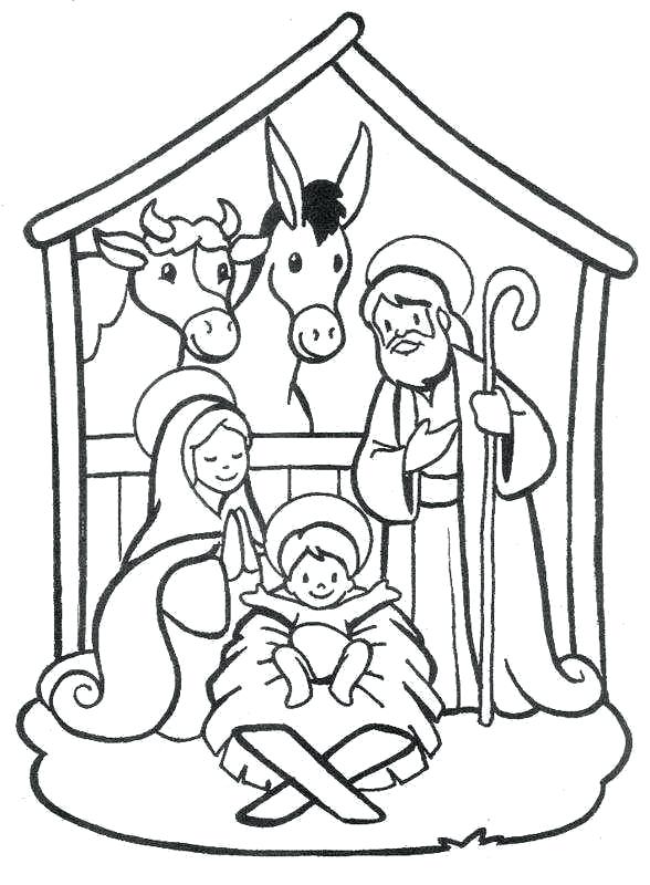 588x800 Jesus Is Born Coloring Page Nativity Colouring Page Jesus Born