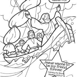 268x268 Coloring Pages Jesus Calms The Storm Archives