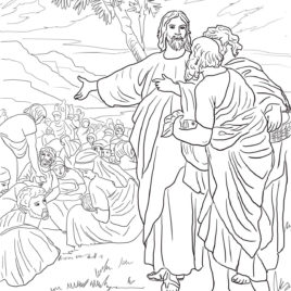 268x268 Jesus Knocking At The Door Coloring Page Free Printable Coloring
