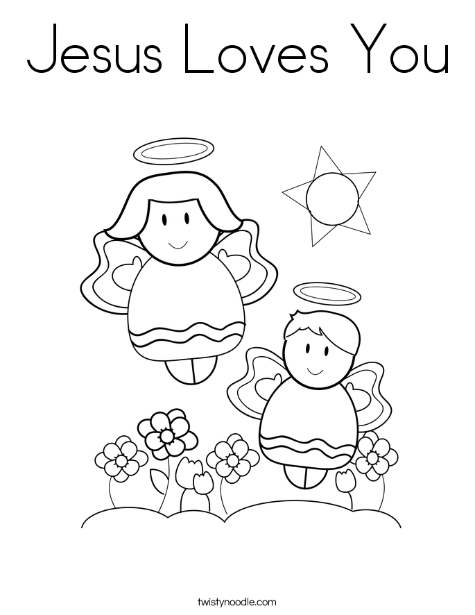 Jesus Loves Me Coloring Page