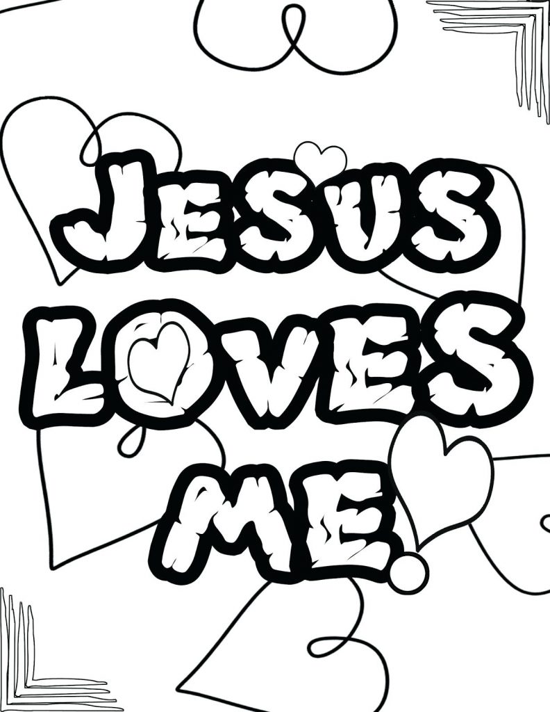 792x1024 Jesus Loves You Coloring Page 16292 In Love Pages