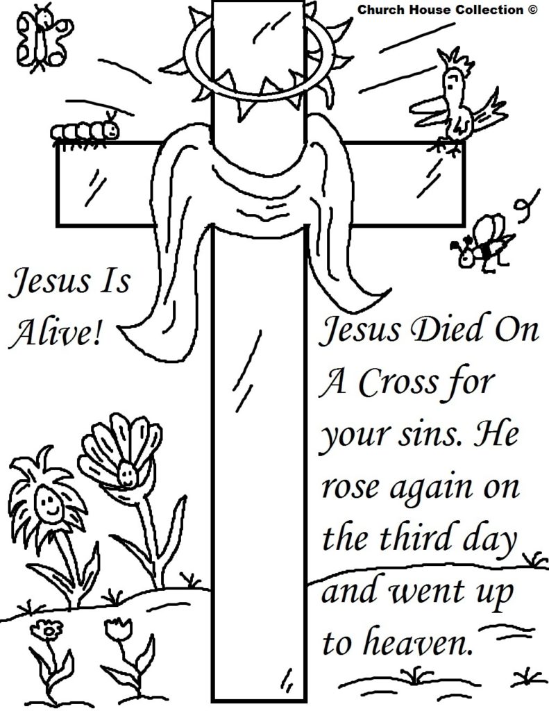 791x1024 Easter Cross Coloring Pages 25 Religious Free Activity Printables