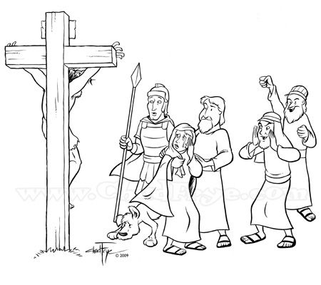 450x400 Jesus On Cross Sunday School Children's Bible Stories