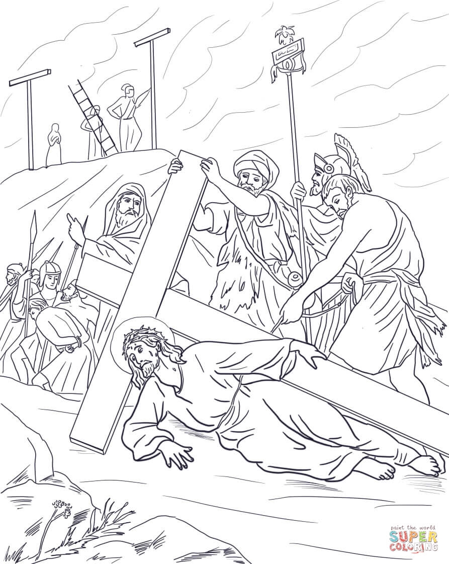 893x1121 Jesus Stat Albums Stations The Cross Coloring New Coloring Sheets