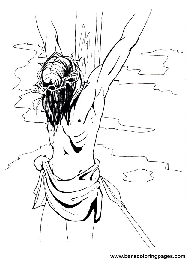 627x873 Jesus On The Cross Picture.
