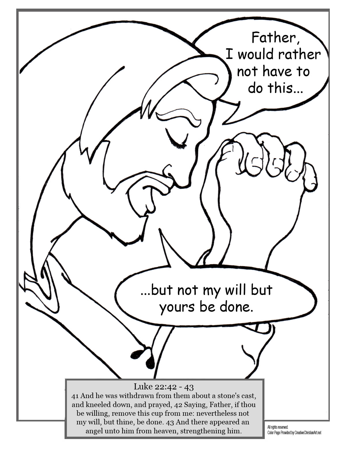 1200x1575 Coloring Pages Of Jesus Praying Jesus Prays