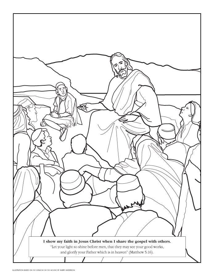 694x902 Jesus Teaching Coloring Pages