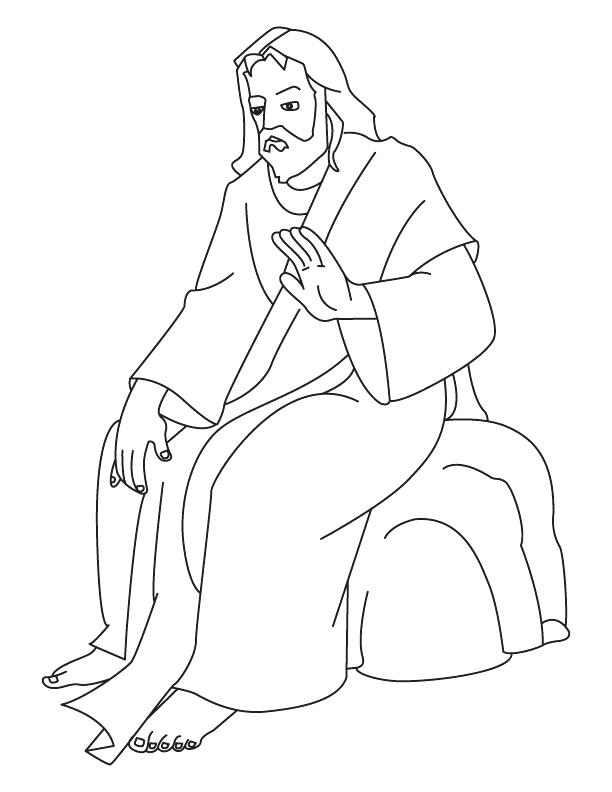 612x792 Coloring Page Jesus Color By Numbers Coloring Page For Kids