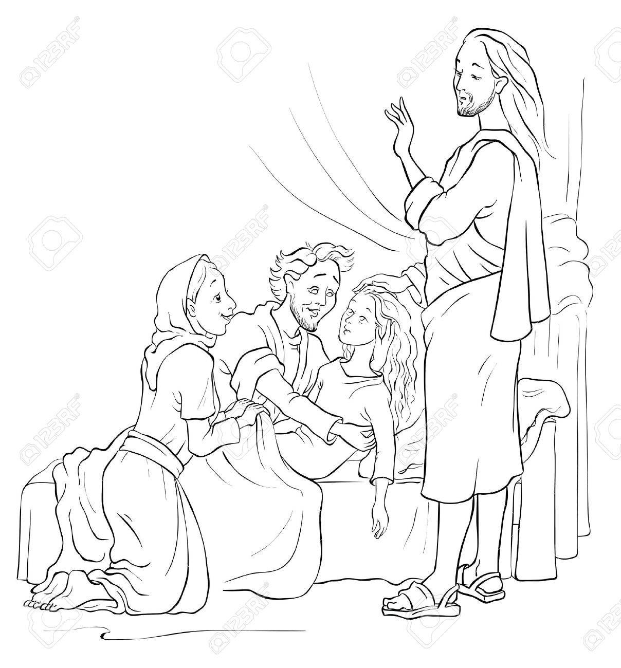 Jesus Temptation Coloring Page