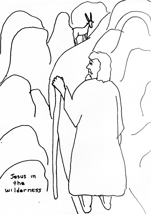 637x901 Bible Story Coloring Page For Temptation Of Jesus In