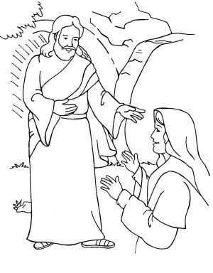 Jesus Tomb Coloring Page
