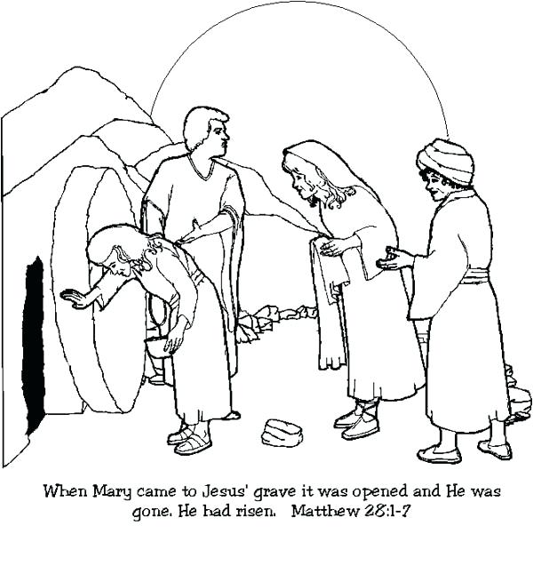 600x654 Resurrection Coloring Pages Resurrection In Coloring Page Jesus