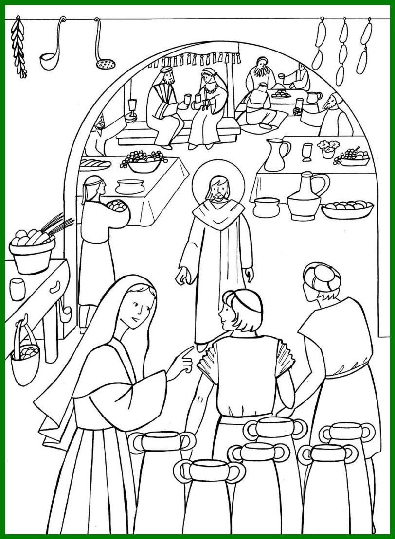 812x1109 Shocking Coloring Thanksgiving Preschool Turns Water Into Wine